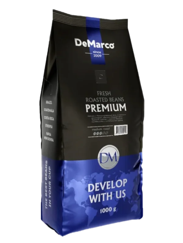 Кофе DeMarco Premium зерновой 1000 г