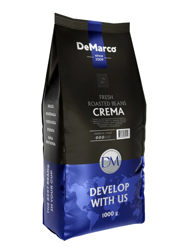 Кофе в зернах  DeMarco Fresh Roast "CREMA" 1000 г