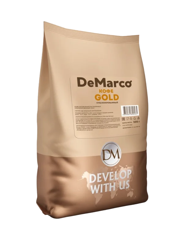 Кофе растворимый DeMarco Gold сублимированный 500 г